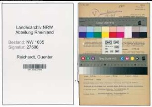 Entnazifizierung Guenter Reichardt , geb. 10.12.1922 (Bergbaubeflissener)