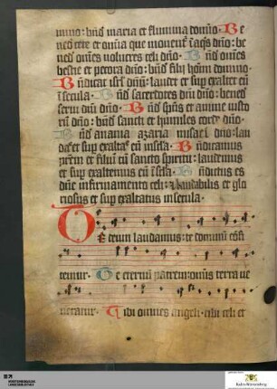 Cantica, Antiphonen und Nachträge