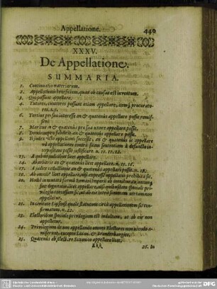XXXV. De Appellatione