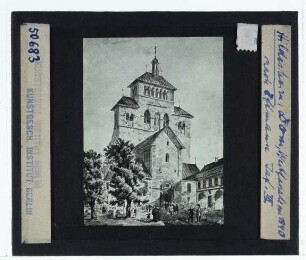 Hildesheim, Dom St. Mariä Himmelfahrt : Ansicht, Gemälde (unidentifiziert)