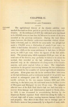 Chapter II. Agriculture and commerce