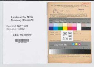Entnazifizierung Margarete Elble, geb. 31.01.1895 ()