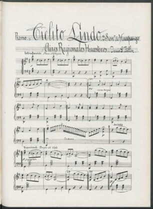 Cielito lindo - [Notas musicales] : "Son" de Huapango, Aires Regionales Huastecos. - Jesús L. Téllez.