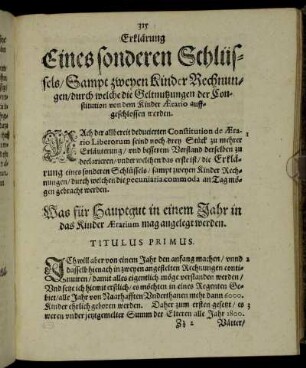 Titulus Primus. - Titulus XIV.