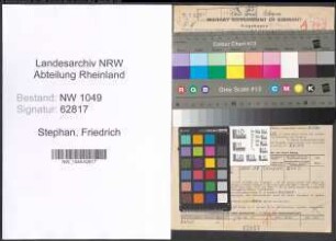 Entnazifizierung Friedrich Stephan , geb. 04.02.1893 (Gastwirt)