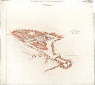 Gsaenger, Gustav; Regensburg (Bayern); Ostmarkhaus (Gauforum) - Vogelperspektive