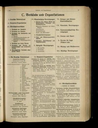 Verbände und Organisationen