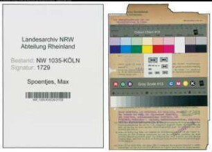 Entnazifizierung Max Spoentjes , geb. 16.07.1889 (Ingenieur)