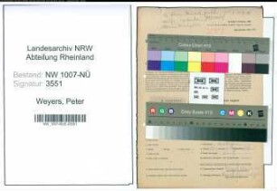 Entnazifizierung Peter Weyers , geb. 02.05.1898 (Dreher)
