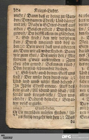 Sterb-Lieder.