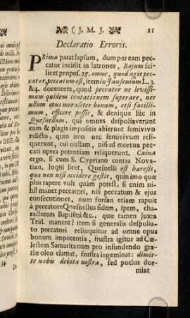 11-22, Declaratio Erroris