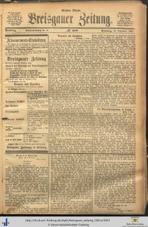 15.09.1901 (Erstes Blatt)