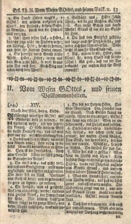 II. Vom Wesen Gottes und seinen Vollkommenheiten.