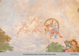 Allegorie der Familie Del Chiaro mit zahlreichen Personifikationen