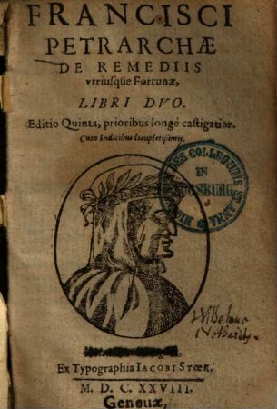 De remediis utriusque fortunae : libri duo