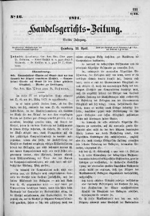 No. 16. 22. April 1871