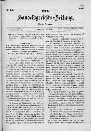 No. 16. 22. April 1871