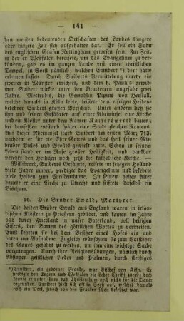 16. Die Brüder Ewald, Martyrer