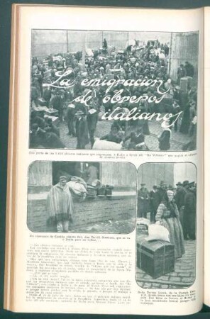 La emigración de obreros italianos