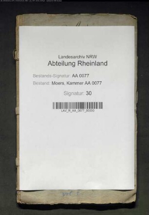 Abzusgeld im Moersischen von fremden Untertanen