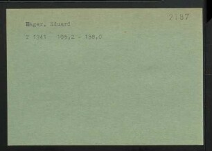 Hager, Eduard