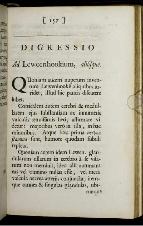 Digressio Ad Leweenhookium, aliosque.