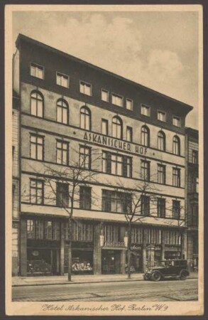 Ansichtskarte Hotel Askanischer Hof, Stresemannstraße