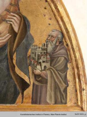 Madonna mit dem Kind und Heiligen : Madonna mit Kind und den Heiligen Viktor und Oktavian von Volterra