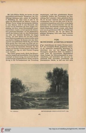 35: Von Münchner Ausstellungen
