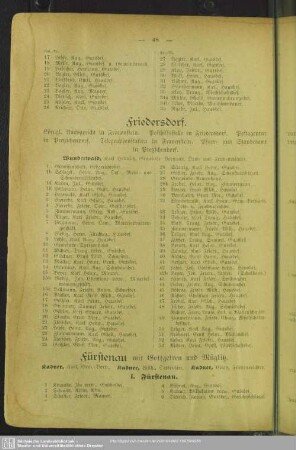 Fürstenau mit Gottgetreu und Müglitz