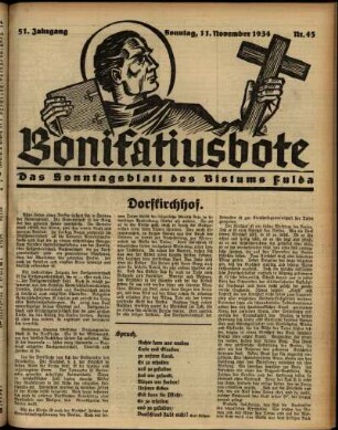 Ausgabe vom Sonntag, den 11. November 1934.