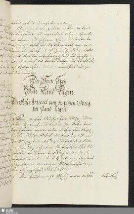Der Vierte Theil Von Land Tägen.