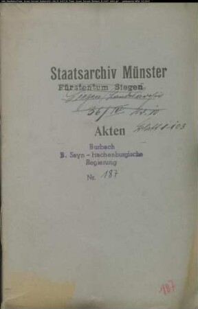 Streitigkeiten zwischen den Gemeinden Altenseelbach und Struthütten einerseits und der Gemeinde Neunkirchen andererseits sowie zwischen den Gemeinden Struthütten und Herdorf wegen der Hude, des Weidgangs und der Rückgabe von gepfändetem Rindvieh