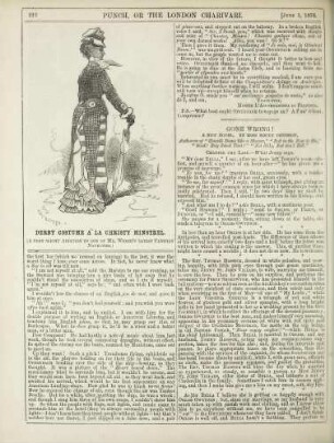 Derby costume a la Christy Minstrel