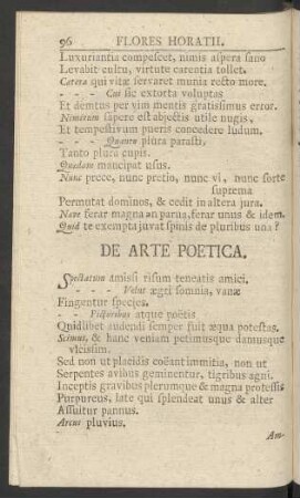 De Arte Poetica.