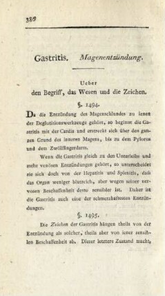 Gastritis. Magenentzündung