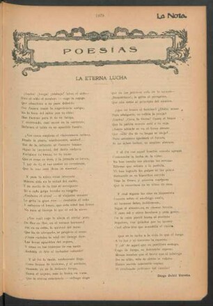 Poesías : La eterna lucha