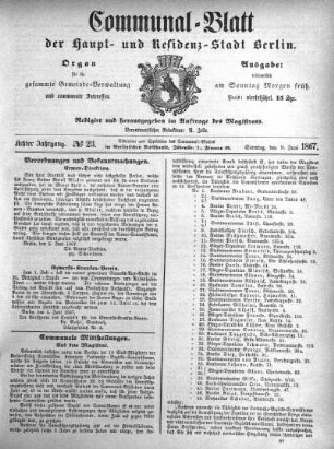 1867,23: No. 23, 9. Juni 1867