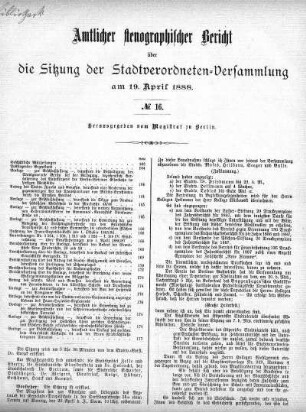 No. 16, 19. April 1888