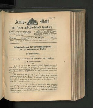No. 206, 18. August 1917
