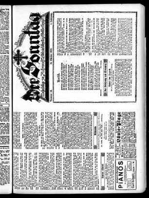 Der Sonntag. 1920-1922