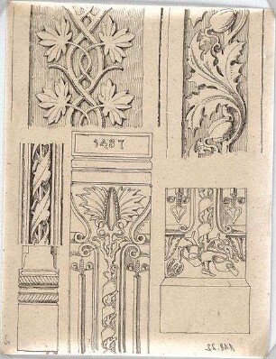 Voit, August von; Kapelle - Ornamente (Details)
