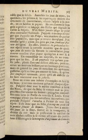 95-107, Du jeu de mots. - Portrait de feu Mr. l'Abbé Fleury, son Histoire de l'Eglise.