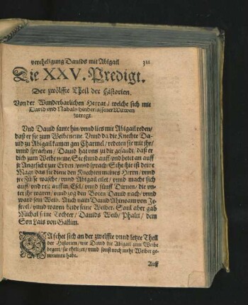 Die XXV. Predigt.