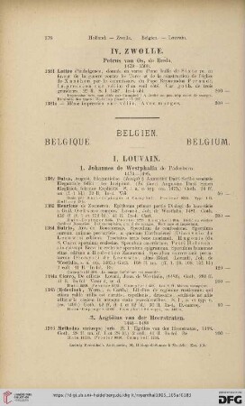 Belgien [I. Louvain - III. Anvers] (Nr. 1382 - 1392)