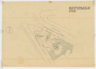 Wohnhaus Westfälische Straße 50, Berlin-Halensee: Lageplan 1:500