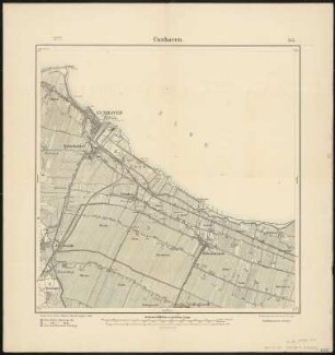 Meßtischblatt 735 : Cuxhaven, 1897 : Cuxhaven. - Aufn. 1878, hrsg. 1880, Nachtrag Eisenbahn 1897. - 1:25000. - [Berlin]: Reichsamt für Landesaufnahme, 1897. - 1 Kt.