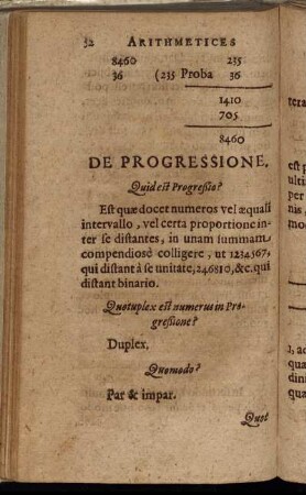 De Progressione.
