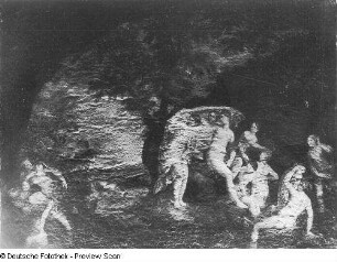 Diana mit neun Nymphen und dem fliehenden Aktäon