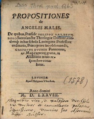 Propositiones de Angelis Malis